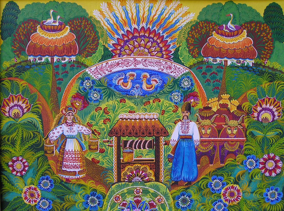 «Несе Галя воду». 2003. Картон, темпера